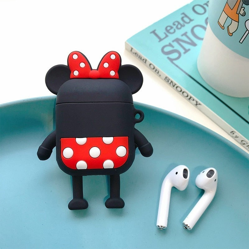 VOZRO Cartoon Wireless Bluetooth Earphone Case For Apple AirPods Silicone Charging Headphones Cases For Airpods2Protective Cover