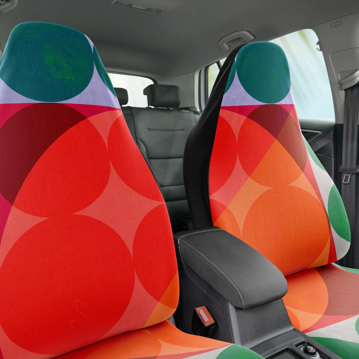Bold and Stylish Geometric Modern Color Car Seat Covers